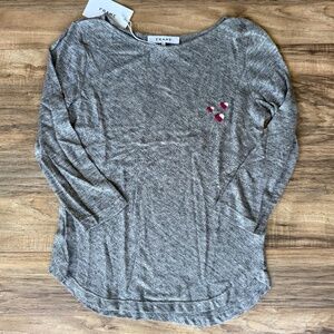 Frame Weekender 3/4 Sleeve Linen T-Shirt XS